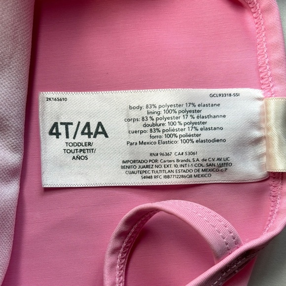 OshKosh B'gosh Kids Swim Top - Pink and Orange - Picture 3 of 6